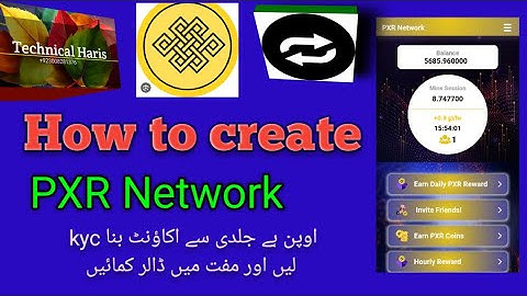 How to create account PXR Network #pxrnetwork