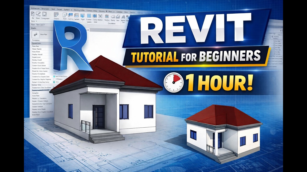 Revit - Tutorials for Beginners in 1 HOUR! [COMPLETE GUIDE] - YouTube