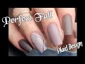 Plaid fall nails  color blocked dip powder plaid