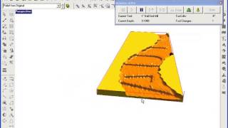 Rapid Texture Triming to Contour and Including a 3D Relief