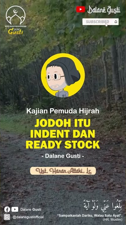 Jodoh Itu Indent dan Ready Stock Part 2 - Ustadz Hanan Attaki, Lc #Shorts