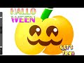 HALLOWEEN 🎃DIGITAL PUMPKIN STICKER ! DRAW EASY in [PROCREATE]