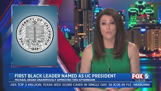 University of california names first black president