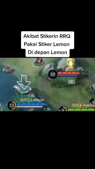 AKIBAT STIKERIN #RRQ PAKAI STIKER LEMON DI DEPAN LEMON #M2 #MOBILEGENDS BANG BANG