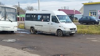 картинка: Автобус №9. АС Починок - Денисово (Редчино), заезд в Пересну