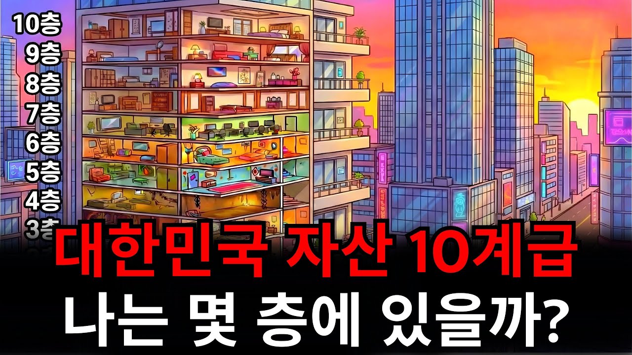대한민국 자산별 계급 10단계, 당신은 몇층에 있나요?