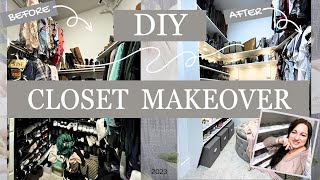 I BUILT MY DREAM CLOSET\/ DIY MAKEOVER \/ BUILT-IN CLOSET ORGANIZER \/ It made a *HUGE* difference!