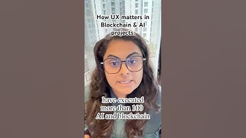UX matters a lot in AI, Blockchain projects. #ux #blockchain #ai #aiux #engineering #entrepreneur