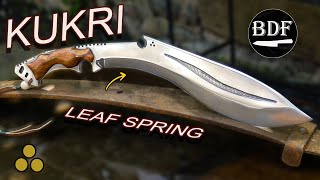 Making a custom Kukri from a leaf spring