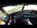 Boeing 737 manual goaround in antalya pilot eye cockpit camera