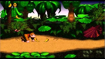 SNES Donkey Kong Country Playthrough - 1. Jungle Hijinx