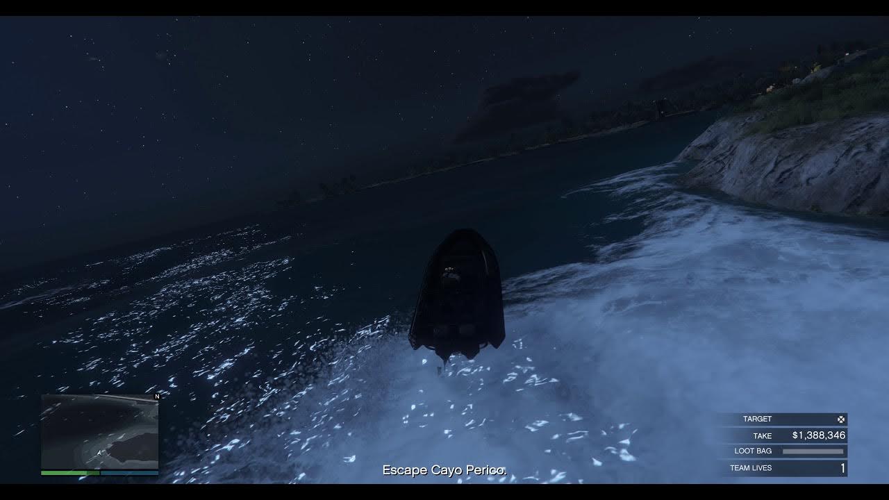 Cayo Perico heist at night YouTube