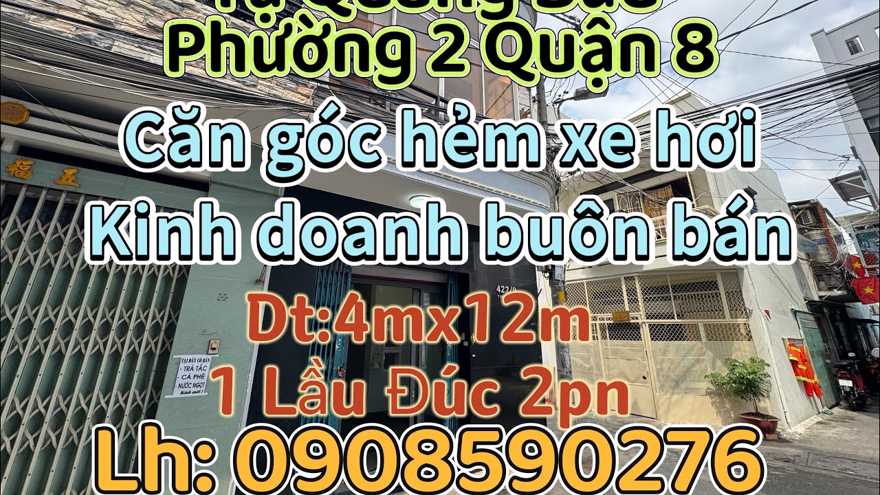 💥Tạ Quang Bửu P.2-Q.8 Chủ Bán Nhà Vị Trí Quá Đẹp Hẻm Xe Hơi Căn Góc Kinh Doanh Buôn Bán #0908590276 