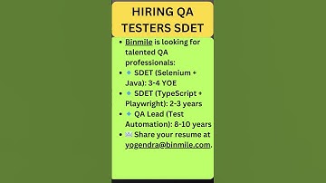 IT Jobs | QA Jobs | #itJobs #rdtechnicallearning
