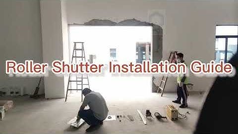 Automatic Roller Shutter Installation Guide