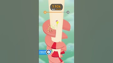 Amazing 🤩 cream 🍦 red ♥️ colour stackball wow 😲  #gaming #stackballgame #ballgames #games #gameplay