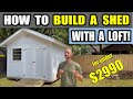 How to build a shed 12x12 with a loft