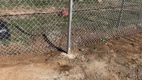 DIY how to build a chain link fence STRETCHING FABRIC BIAS CUTS part 28