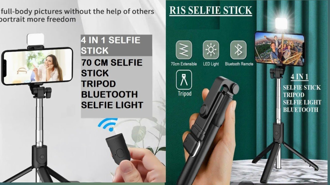 How To Use Selfie Stick In One R S Tripod With Selfie Stick Hold With