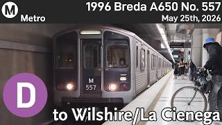 LA Metro Breda A650 No. 557 on the D Line LA Metro Breda A650 No. 557 on the D Line