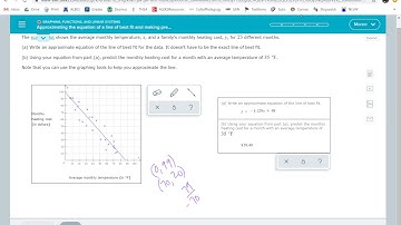 Approximating the equation of a line of best fit and making predictions