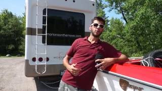 How to Double Tow Two Trailers - Triple Towing a Boat Behind Our Fifth Wheel RV - 70 Feet Long!