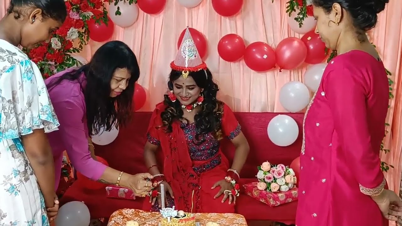 Jhatse ladka ko ladki bana kar birthday celebrate Kiya ❤️