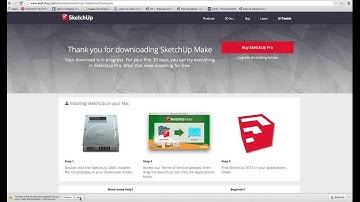 How to install Sketchup (Mac)