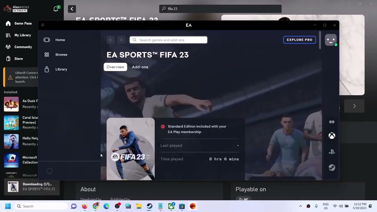 FIFA 23 for Xbox Game Pass PC - Gamepassta