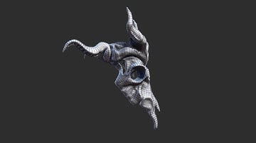 Skull - high-poly 3D model