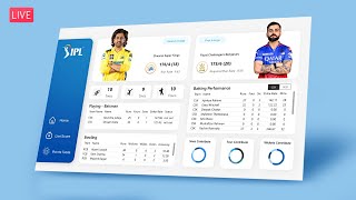 Build! IPL Live Score Dashboard from Start to End in Power BI | The Developer screenshot 3