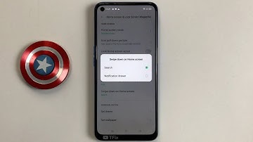 Swipe down on Home screen to open Notification drawer on OPPO A54 Android 10