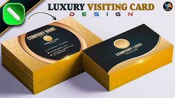 Luxury Visiting Card Design Step by Step | CorelDRAW Premium Business Card