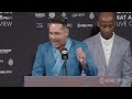 Oscar De La Hoya comes out swinging in the final presser | #DavisGarcia