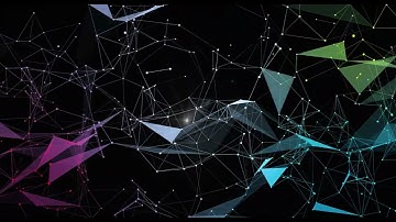 Plexus luxury. Animation with the effect of plexus neon constellation.