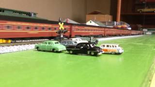 14 car Kato Broadway Limited pulled by two Kato E8/9