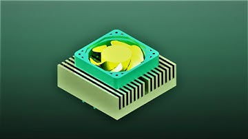 AutoCAD | HeatSink and Fan | Timelapse 3D