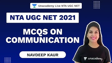 NTA UGC NET 2021 | MCQs on Communication | Navdeep | Unacademy Live