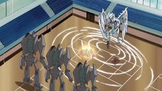 Yusei Versus Ancient Gear Golem (English Dub w. Japanese Music) | Yu-Gi-Oh! 5D's