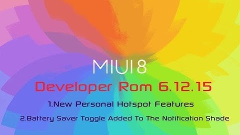 Features of miui 8 developer rom 6.12.15