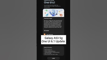 Galaxy A53 One Ui 6.1 Update Available #shortsvideo #galaxya535g #tech #smartphone