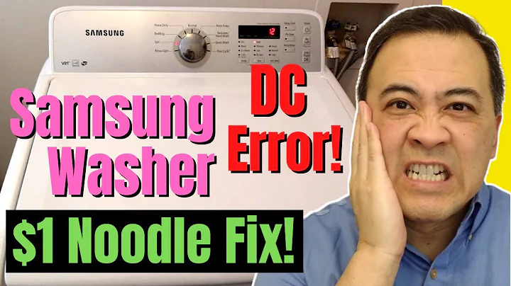 Samsung washer DC ERROR Code: EASY $1.00 FIX!