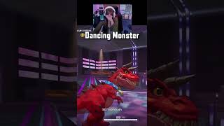a dancing dinosaur in rivals😭