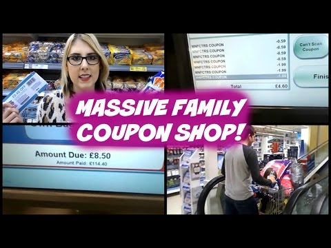 UK Couponing with the family! £139.37 Shop down to £13.10