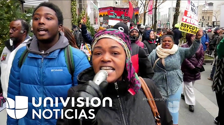 Manifestantes en Chicago boicotean el "Viernes Negro"  para exigir transparencia en casos de abuso c