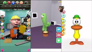 Talking Max The Worker Echo vs Talking Cactus Echo vs Talking Pato Echo screenshot 3