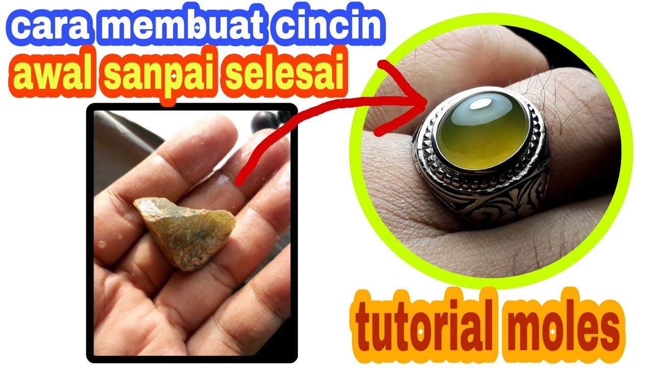  PROSES  BATU  MULIA  JADI CINCIN MULAI DARI BAHAN SAMPAI 