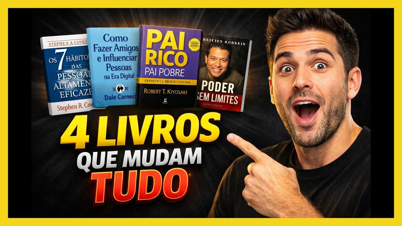 📚🚀 4 livros indispensáveis para mudar sua vida em 2026 🧠💰