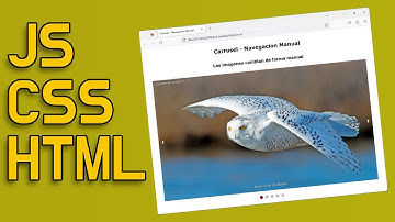 CARRUSEL de IMÁGENES manual con HTML CSS y JS ✅