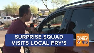 Surprise Squad bringing joy to Phoenix residents at local Fry's station